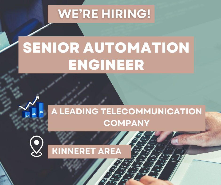 Sr Automation Engineer For A Leading Telecommunication Company Sr automation engineer for a leading telecommunication company